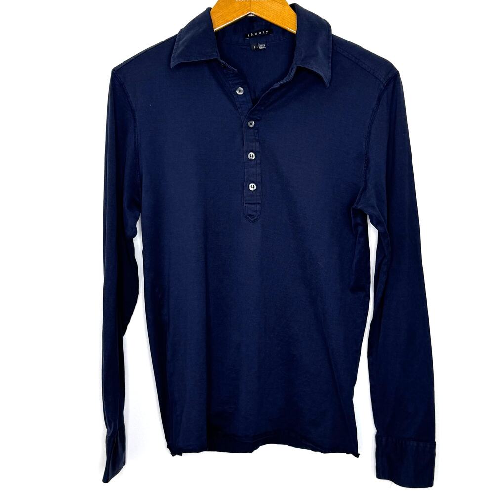 Theory Otterbein long sleeve‎ button polo